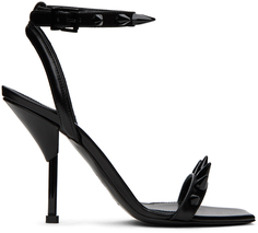 Alexander McQueen Черные босоножки на каблуке с шипами