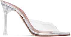 Amina Muaddi Прозрачные босоножки на каблуке Alexa Glass 105 Slipper