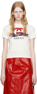 Белая футболка Gucci Interlocking G 1921 от Gucci