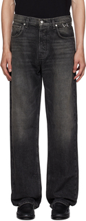 Черные широкие джинсы Rhude