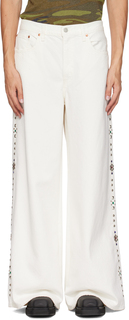 Anna Sui SSENSE Эксклюзивные белые джинсы