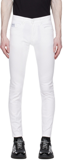 Versace Jeans Couture Белые джинсы узкого кроя