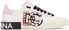 Dolce &amp; Gabbana Белые винтажные кроссовки Portofino