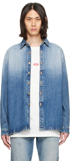 Джинсовая рубашка с эффектом индиго 424 Suncoat Girl