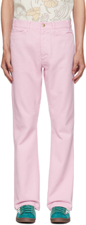 Розовые джинсы с вышивкой Stockholm (Surfboard) Club
