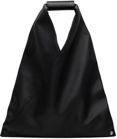 Черная маленькая треугольная сумка-тоут MM6 Maison Margiela