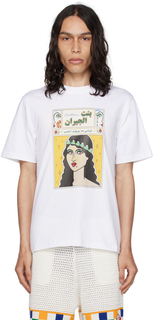 Белая футболка Casablanca La Femme