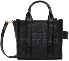 Черная кожаная маленькая сумка-тоут Marc Jacobs