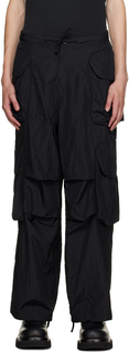 Эксклюзивные черные брюки-карго Entire Studios SSENSE Gocar
