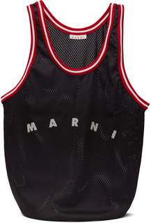 Черная сумка-тоут с логотипом Marni