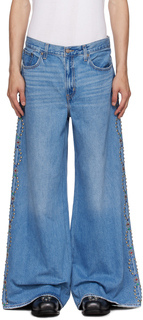 Эксклюзивные синие джинсы Anna Sui SSENSE