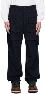 Темно-синие брюки карго FA Engineered Garments