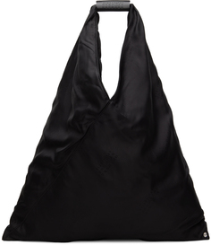 Черная треугольная сумка-тоут MM6 Maison Margiela