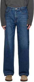 Синие джинсы Solid Homme с необработанными краями