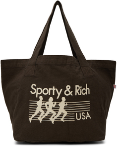 Эксклюзивная коричневая сумка-тоут SSENSE Trio Sporty &amp; Rich