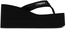 Черные фирменные сандалии Coperni