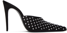 Черные туфли на каблуках с кристаллами Magda Butrym
