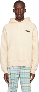 Off-White худи с вышивкой Lacoste