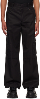 Черные широкие брюки-карго Wooyoungmi