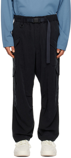 Черные широкие брюки-карго Y-3