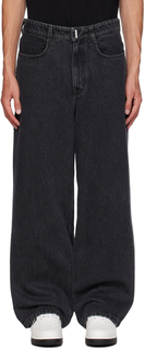 Черные широкие джинсы Givenchy