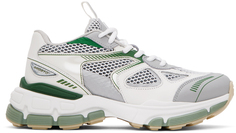 Бело-зеленые кроссовки Axel Arigato Marathon Neo