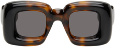 Завышенные солнцезащитные очки черепаховой расцветки LOEWE