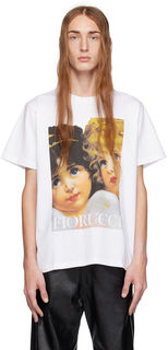 Белая футболка Fiorucci с плакатом Angels Fly