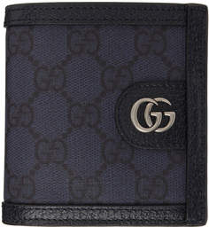 Темно-синий кошелек Ophidia GG Gucci