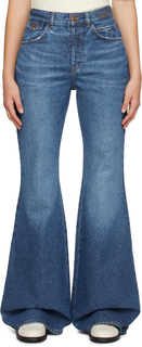 Синие расклешенные джинсы Chloe Merapi