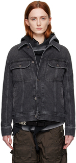 Черная джинсовая куртка D-Barcy-Fsc1 Diesel