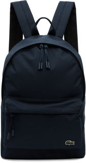 Темно-синий рюкзак на молнии Lacoste