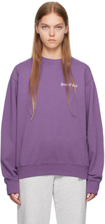 Толстовка HWCNY спортивного и насыщенного фиолетового цвета Sporty &amp; Rich