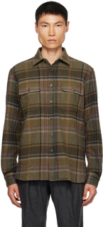 Зеленая рубашка в шотландскую клетку Ralph Lauren Purple Label