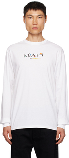 Белая футболка Noah Painter с длинными рукавами