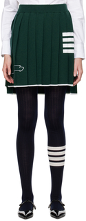 Зеленый Мини-юбка Hector с 4 полосами Темно-зеленый Темный Thom Browne