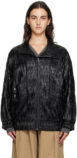 Черная куртка из искусственной кожи для мальчика The Garment