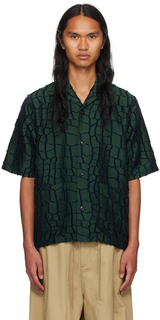 Зеленая рубашка-кабана NEEDLES