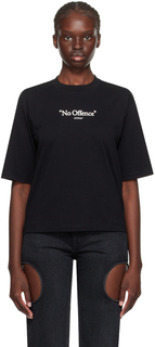 Off-White Черная футболка No Offense