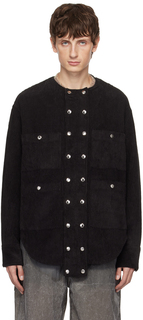 Черная куртка на кнопках Eckhaus Latta