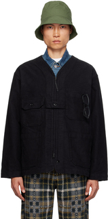 Черная куртка с карманами-кенгуру Engineered Garments