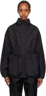 Черная куртка со сборками WARDROBE.NYC