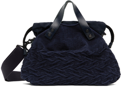 Темно-синяя текстурированная сумка-мессенджер Yashiki Edition master-piece