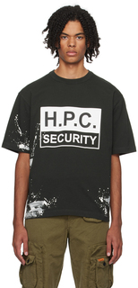 Черный HPC Футболка безопасности Heron Preston