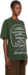 Зеленая футболка «Дерево — самое чистое существо» Online Ceramics