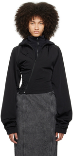 Черная многослойная куртка Jade Cropper