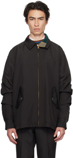 Черная многослойная куртка kolor