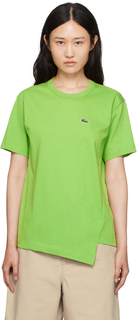Зеленая футболка Lacoste Edition Comme des Garçons