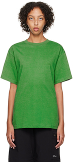 Зеленая футболка с вышивкой Dime