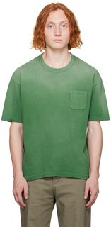 Зеленая футболка Jumbo Crash visvim